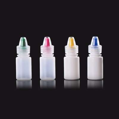 5ml black plastic eye dropper bottle with colourful cap