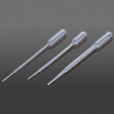 3ml disposable graduated plastic transfer pipettes